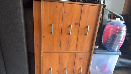 Wooden Storage Cabinet with Doors