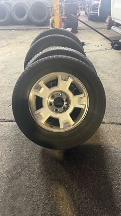 4 used tires and wheels