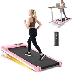 New in the box HOMEFITNESSCODE Store Walking Pad Treadmill with Handle Bar, Walking Pad with Incline 8%, 2.5HP Quiet Under Desk 330 Ibs 2 in 1 Treadmi