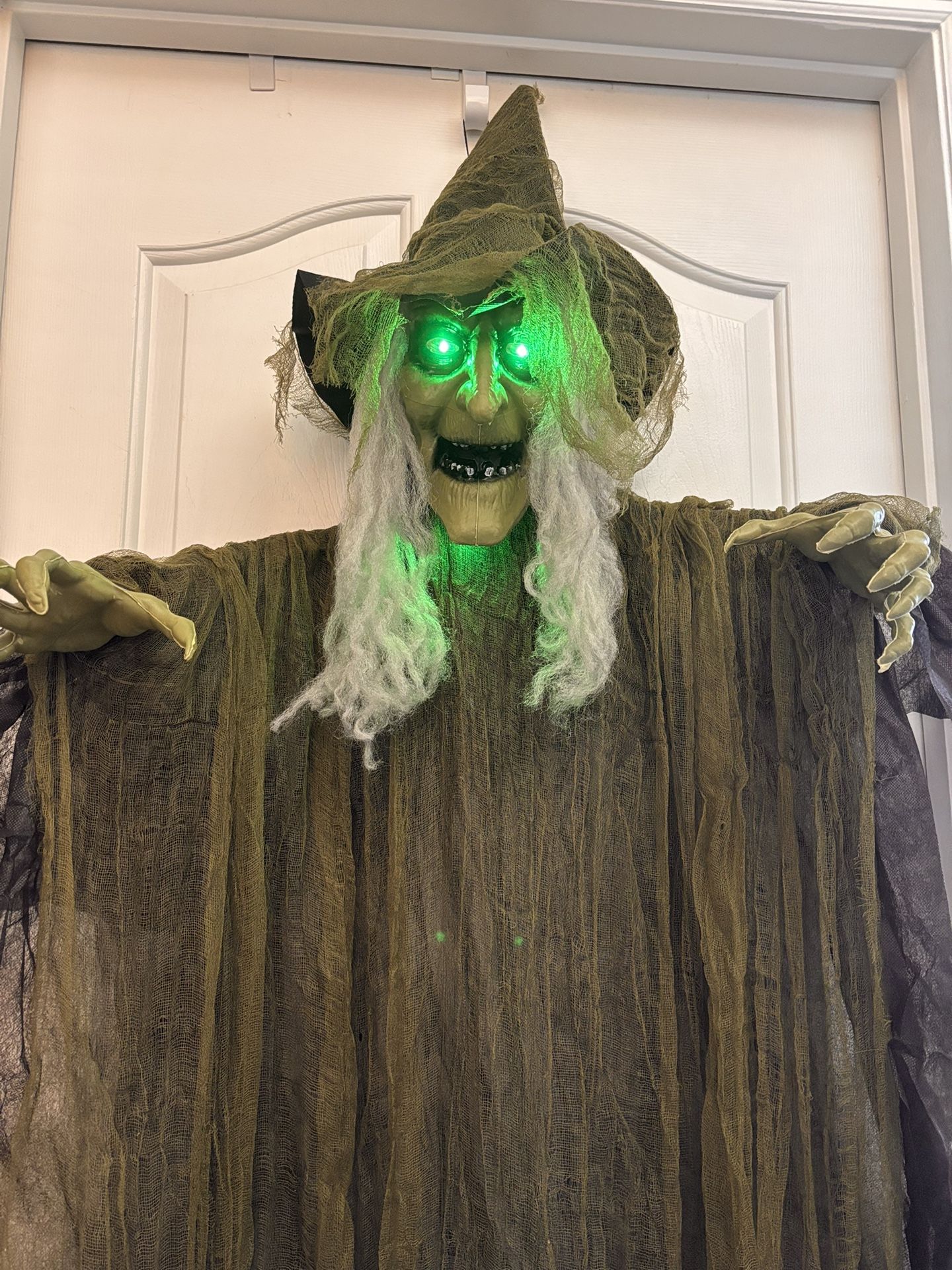 NEW Halloween 67” Hanging Witch with lights and sound
