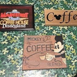 Disney Coffee Signs