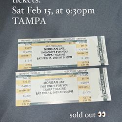 MORGAN JAY THIS ONE’S FOR YOU TAMPA