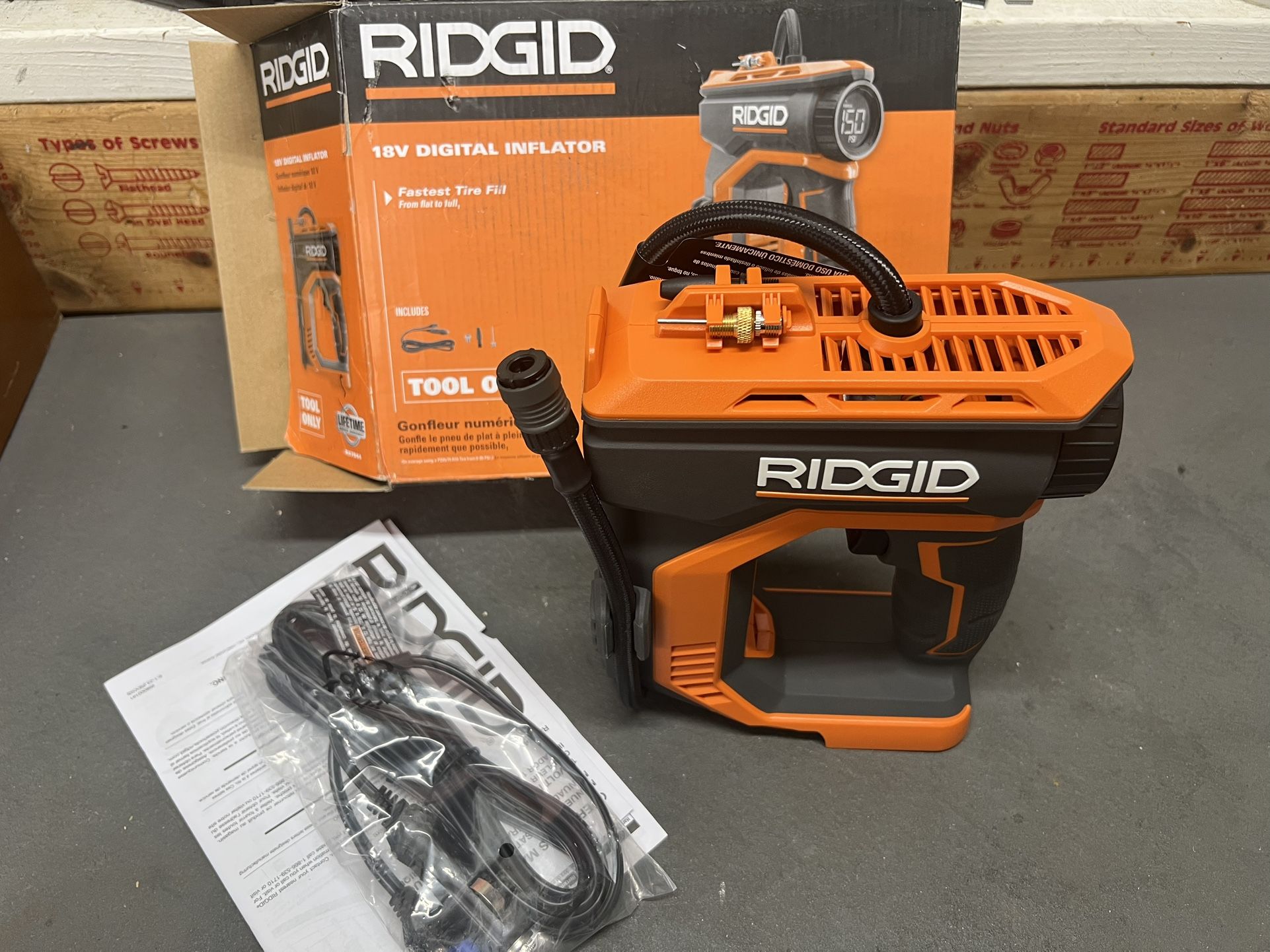 Ridgid 18V Portable Inflator *Tool Only