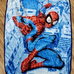 Vtg Spiderman Blanket