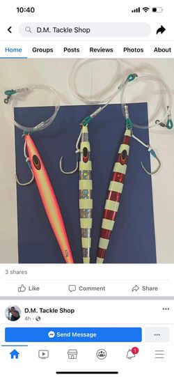 Handcrafted Nomad “Knife Jigs” with Leader