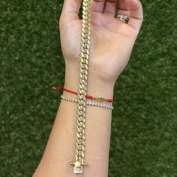 10k Solid Cuban Bracelet 