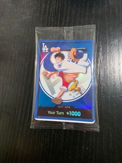 Dodgers one piece card