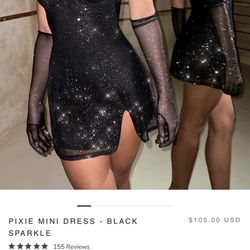 Babyboo Black Sequence Dress W tags