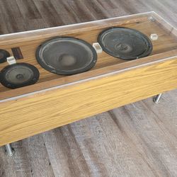 Coffee Table Converted From Speaker