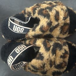 Ugg Fluff Slide Leopard 