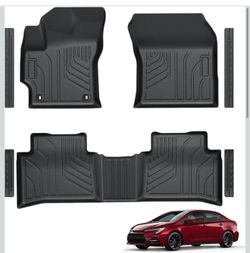 Floor Mats for 2020-2025 2026 Toyota Corolla Sedan, TPE All Weather Durable Floor Liners Door