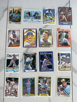 Robin Yount Paul Molitor Milwaukee Brewers MLB HOF Baseball Card Lot 80’s 90’s Brew Crew Hall Fame