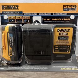 Dewalt Powerstack Battery & Charger