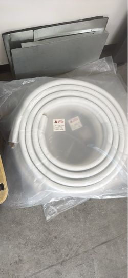 25 Ft Mini Split Line Set – 1/4” x 5/8” Insulated Copper HVAC