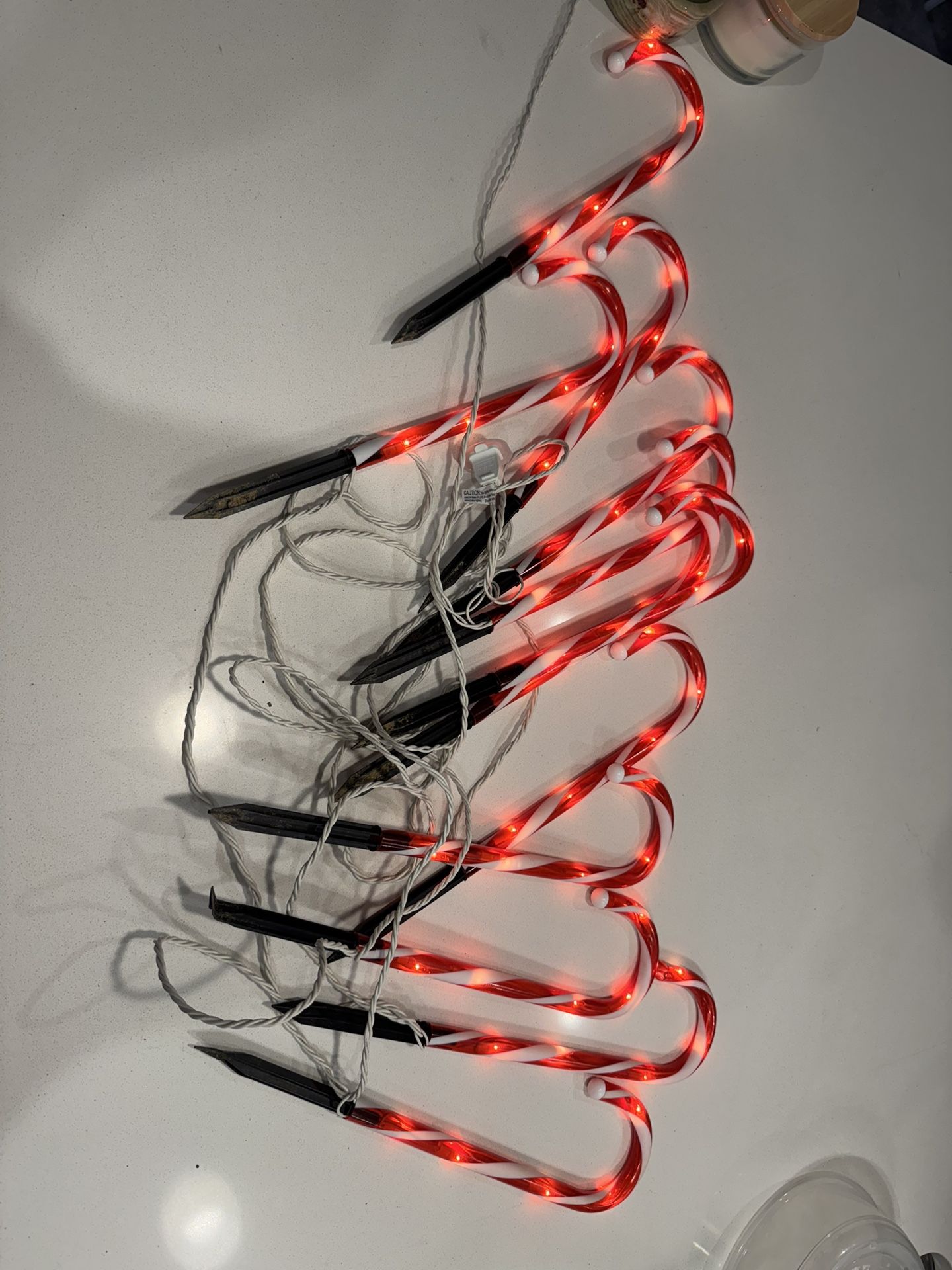 12 Driveway Christmas Candy Canes