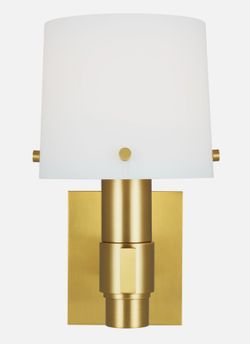 Visual Comfort Palma 11" Bathroom Sconce in Burnished Brass
