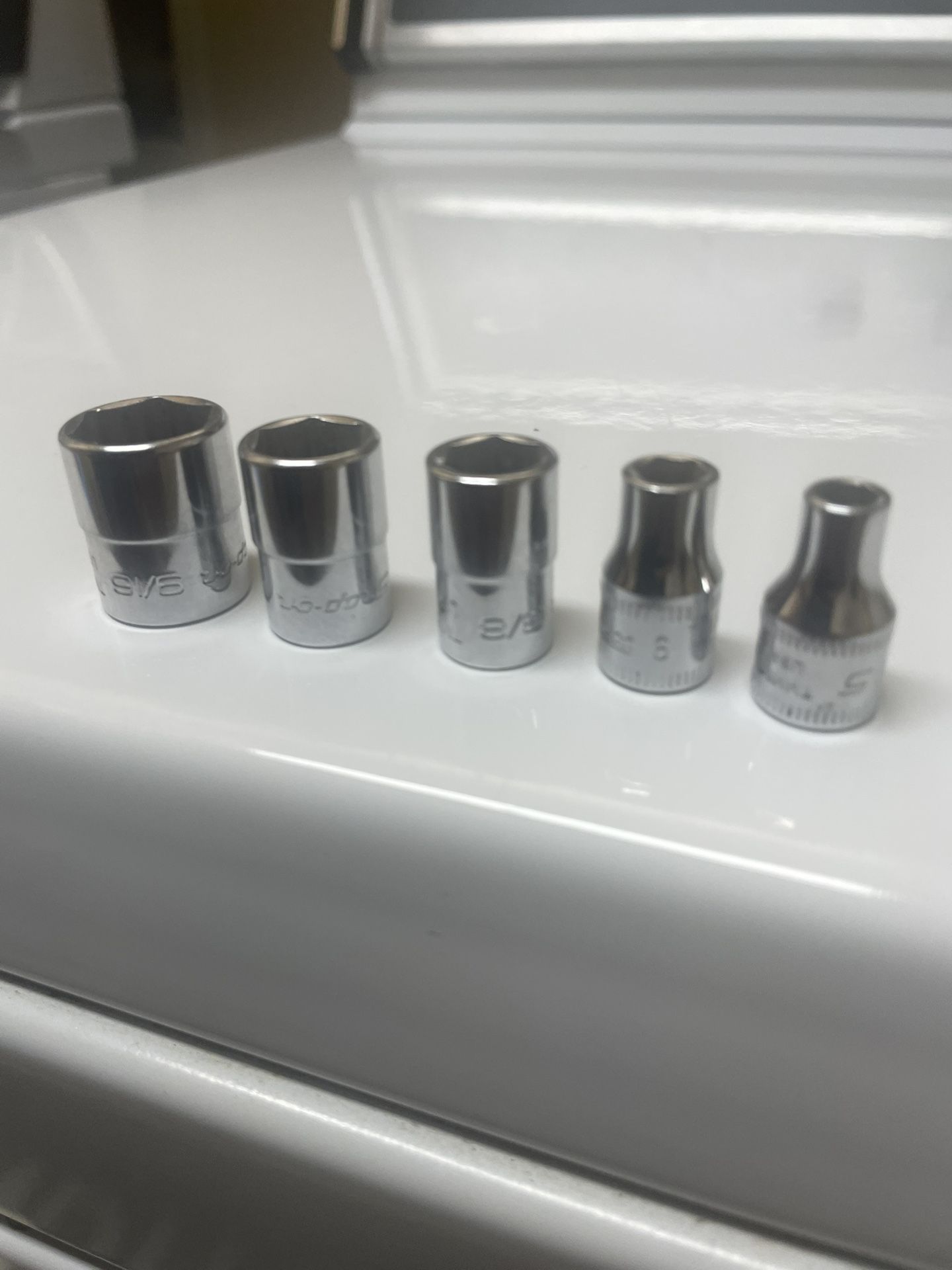 Snap-On Tools Sockets 5 Piece 1/4 Drive