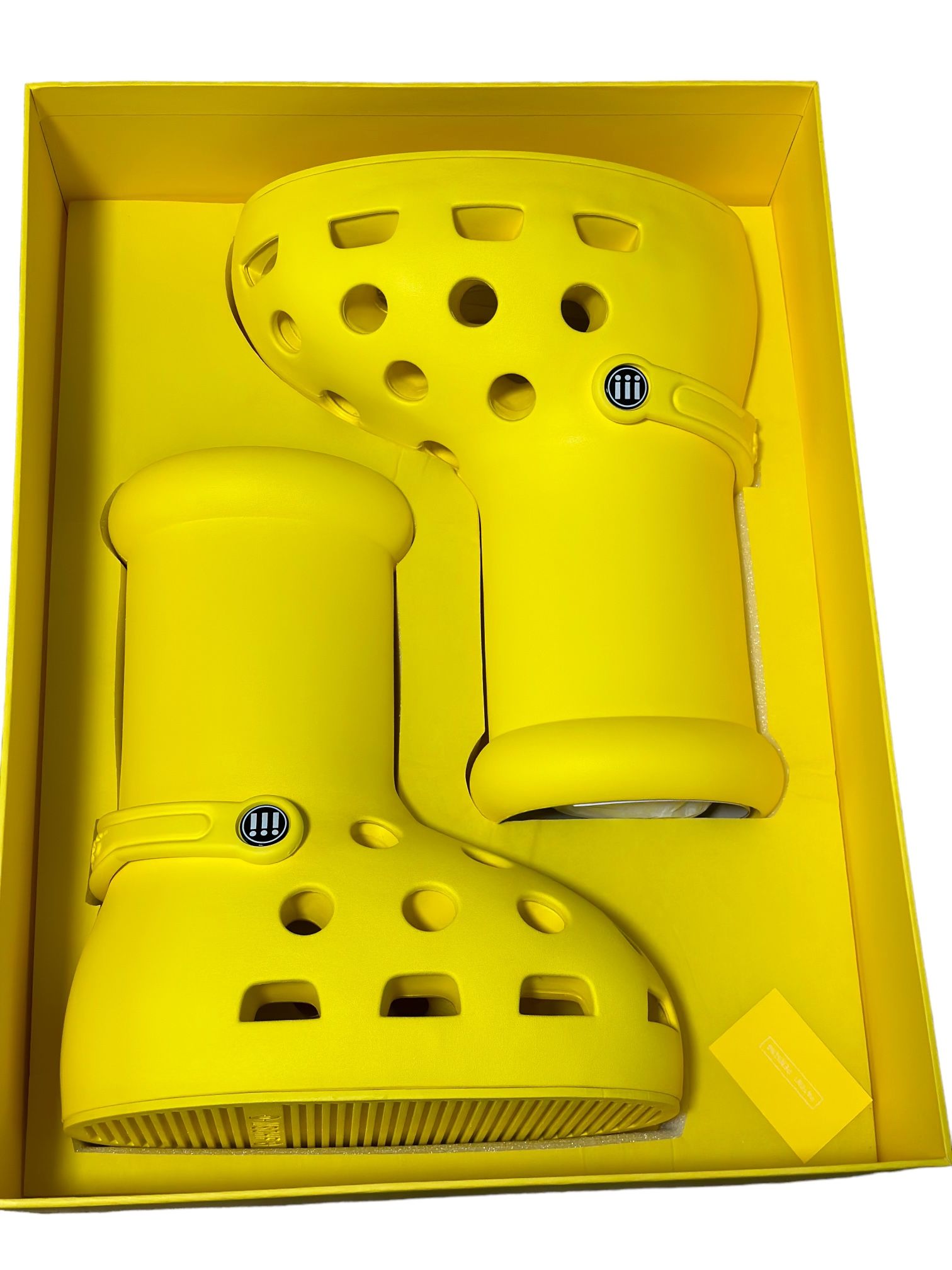 MSCHF x Crocs Big Red Boot (Yellow) - US Size 10 - Brand New NIB