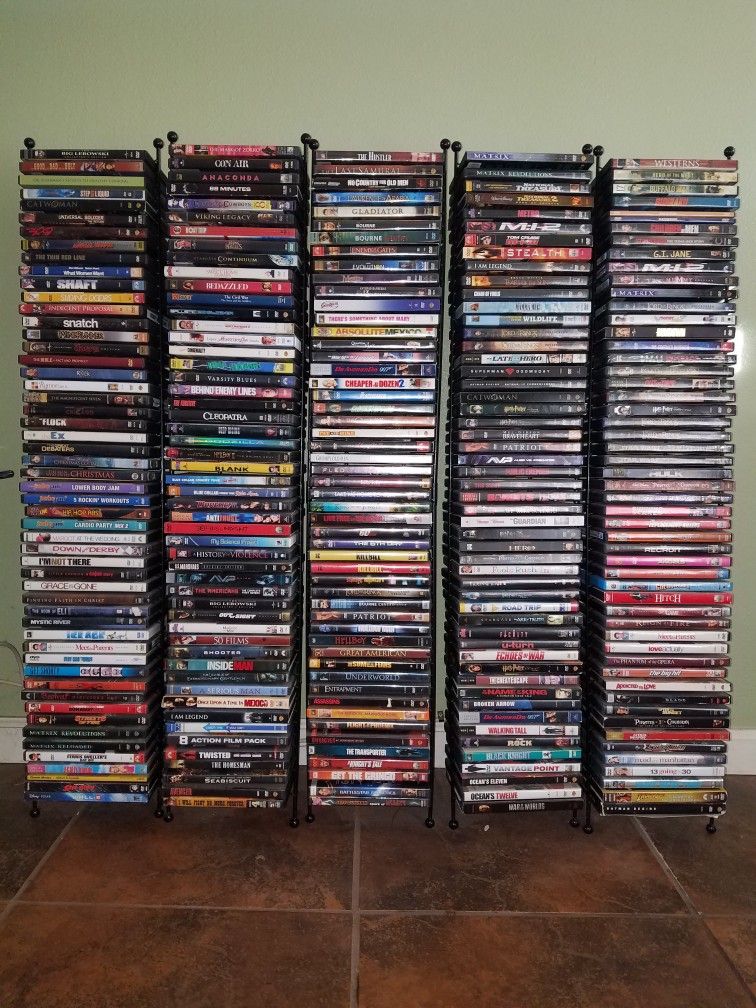 DVD Collection and Stands 250