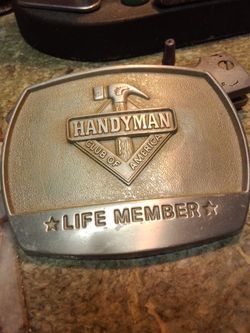 1996 Handyman club of America belt buckle.