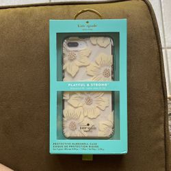 Kate Spade iPhone 7 Plus, 8 Plus, 6S Plus, 6 Plus Protective Floral Hardshell Case Cover