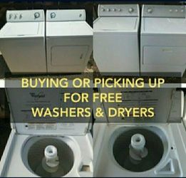 Buying Or Picking Up For Free Washer And Dryer