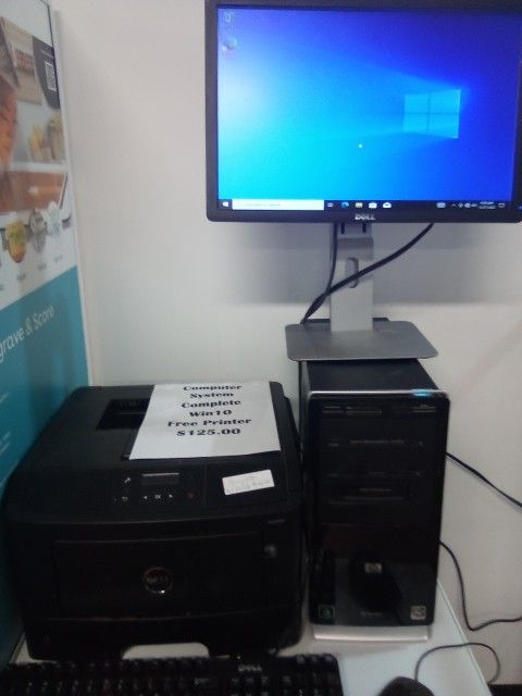 Complete Computer System With Free Lazer Printer