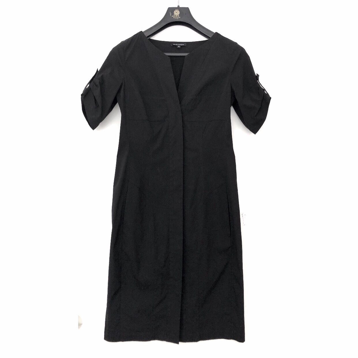 Narcizo Rodriguez Stretch Dress Front Zip Black M