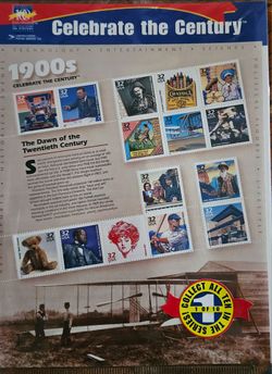USPS Celebrate the Century 1900s Stamp Sheet