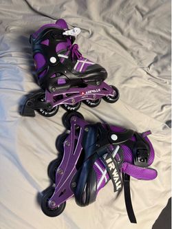 New Girl Skates size 1-4 + Clothes (Size 8)
