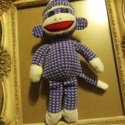 Ty Purple Sock Monkey