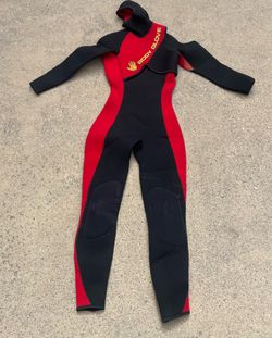 Body Glove Hooded Full surf outdoor Wetsuit - Red & Black (Size S-10)