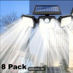 Pack de 4 luces de seguridad con sensor de movimiento y panel solar en 60