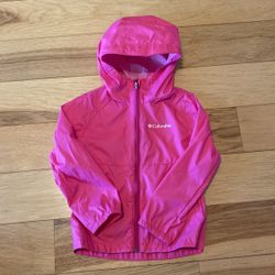 Girls Columbia Rain Jacket Size 4/5