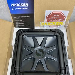 New 12” inch Kicker L7 Solobaric 1500 Watts Max / 750 Watts RMS Car Audio Bass Subwoofer 🔊 🔥