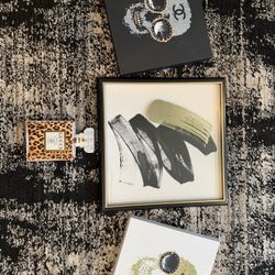 Wall Decor Canvas Skull Glam Cheetah Table Decor 