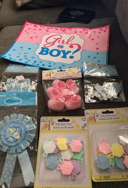 Baby shower decorations.