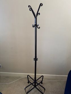 IKEA PORTIS Black metal coat rack/stand