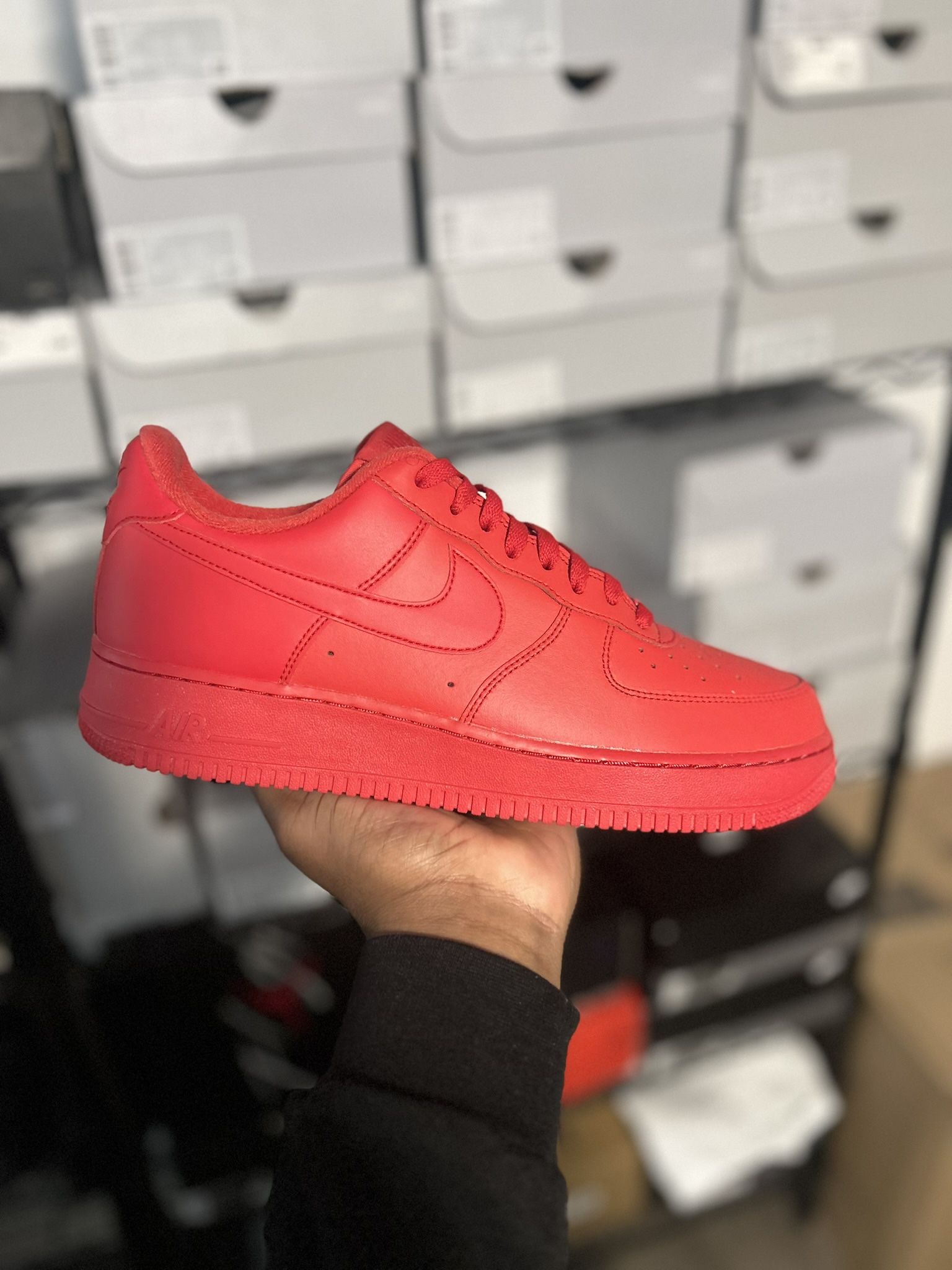 Nike Air Force 1 Low Triple Red  Size 10.5 Comes With Original Box 