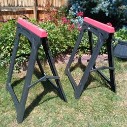 Pair of Adjustable Saw Horses 31" tall