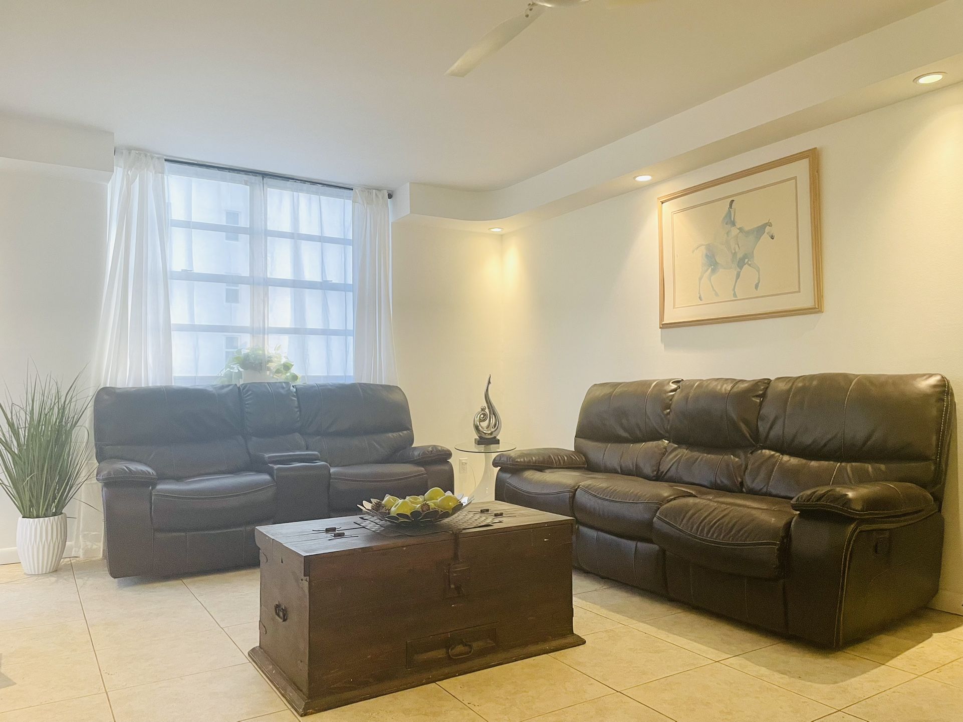 Antique Real Wood Dark Brown Coffee Table/Chest