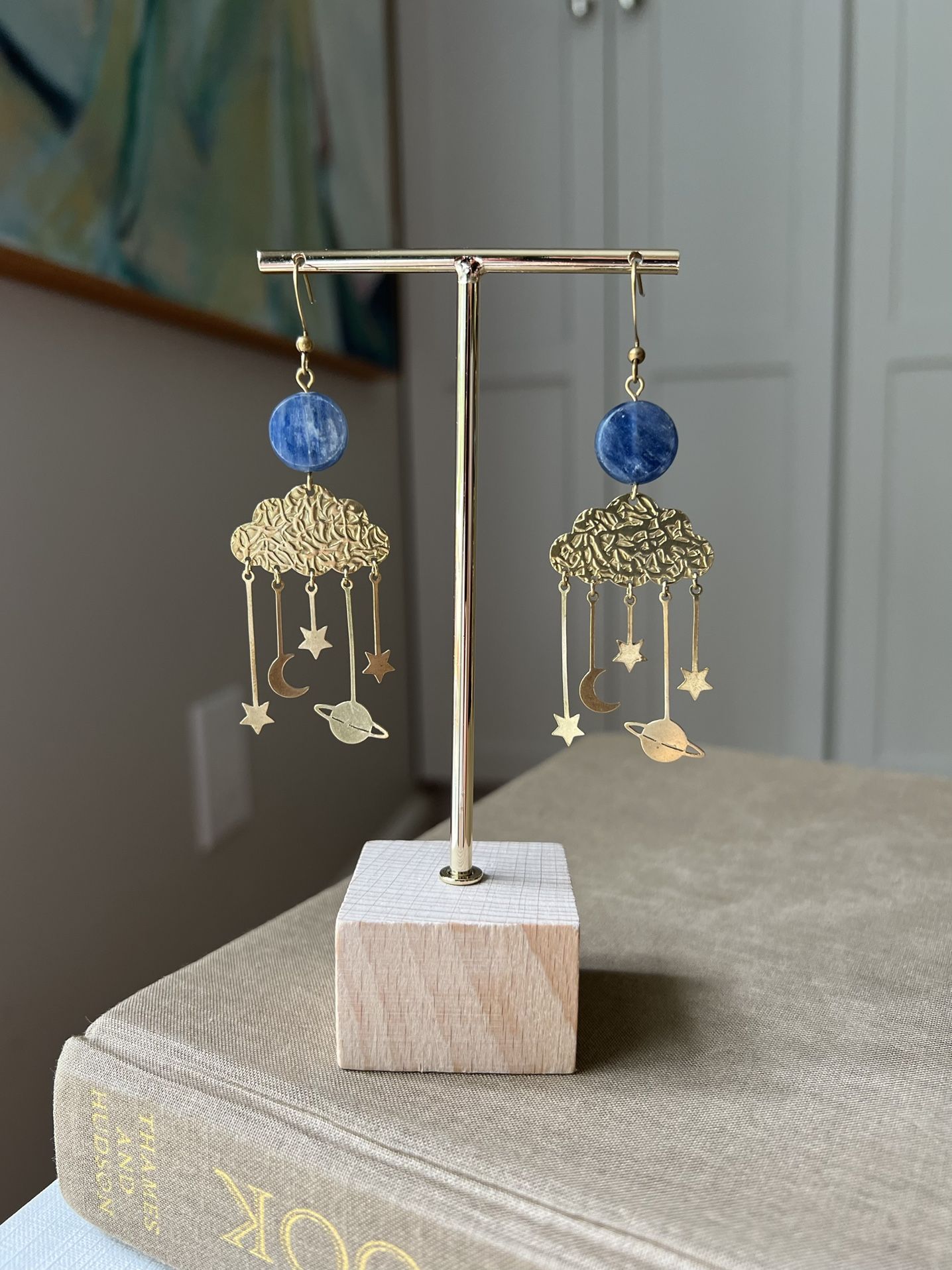Celestial Cloud Dangle Earrings ( firm on price )