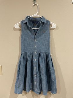 Polo Ralph Lauren Girls Chambray Shirt Dress