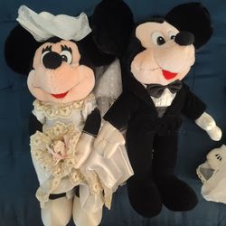Vintage Mickey And Minnie Bride/Groom