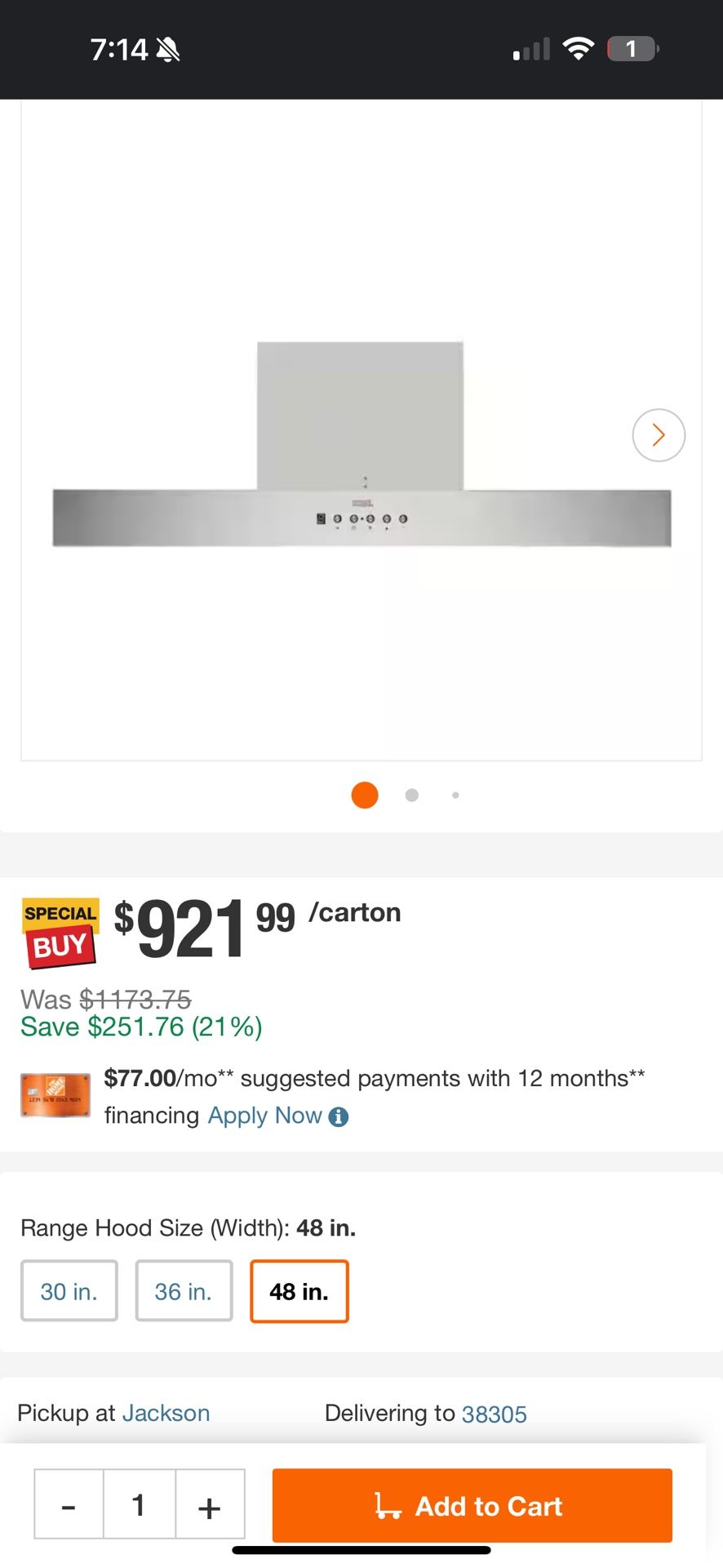 Kobe Oven Range Hood