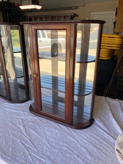 Wall mount curio cabinets