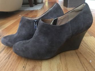 Clarks leather bootie grey/brown 11