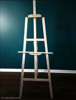 Wood Museum Art Display Easel Painting Book Display Gallery Easel Natural 61.5"×20.5"