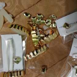 HIP HOP GRILLZ SET/gold Plated 