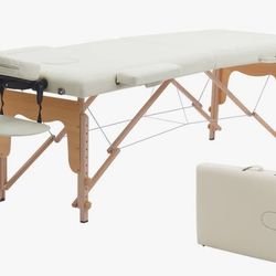 New in Box White Massage table Portable